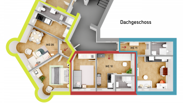 Grundriss - Lage! Lage! Lage!: Stilvolle Dachgeschosswohnung in Pempelfort!