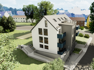 Ansicht Nordwest - Barrierefreie Neubau- 2- Zimmer Wohnung in Witten-Heven zu vermietenn