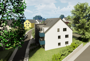 Ansicht Südost - Barrierefreie Neubau- 2- Zimmer Wohnung in Witten-Heven zu vermietenn