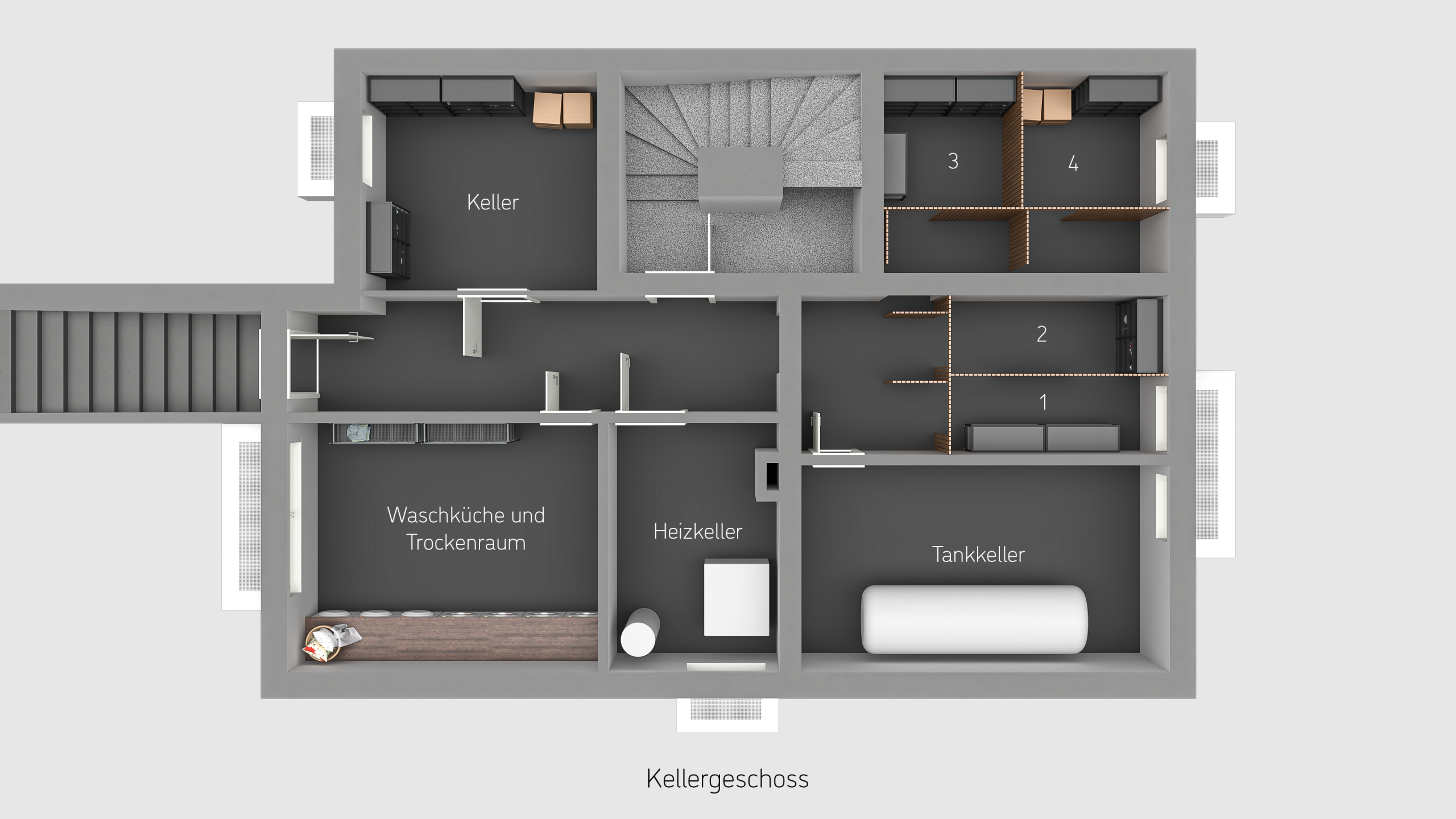 Kellergeschoss - Wohnen & Vermieten in Uni-Lage – Mehrfamilienhaus mit doppeltem Vorteil