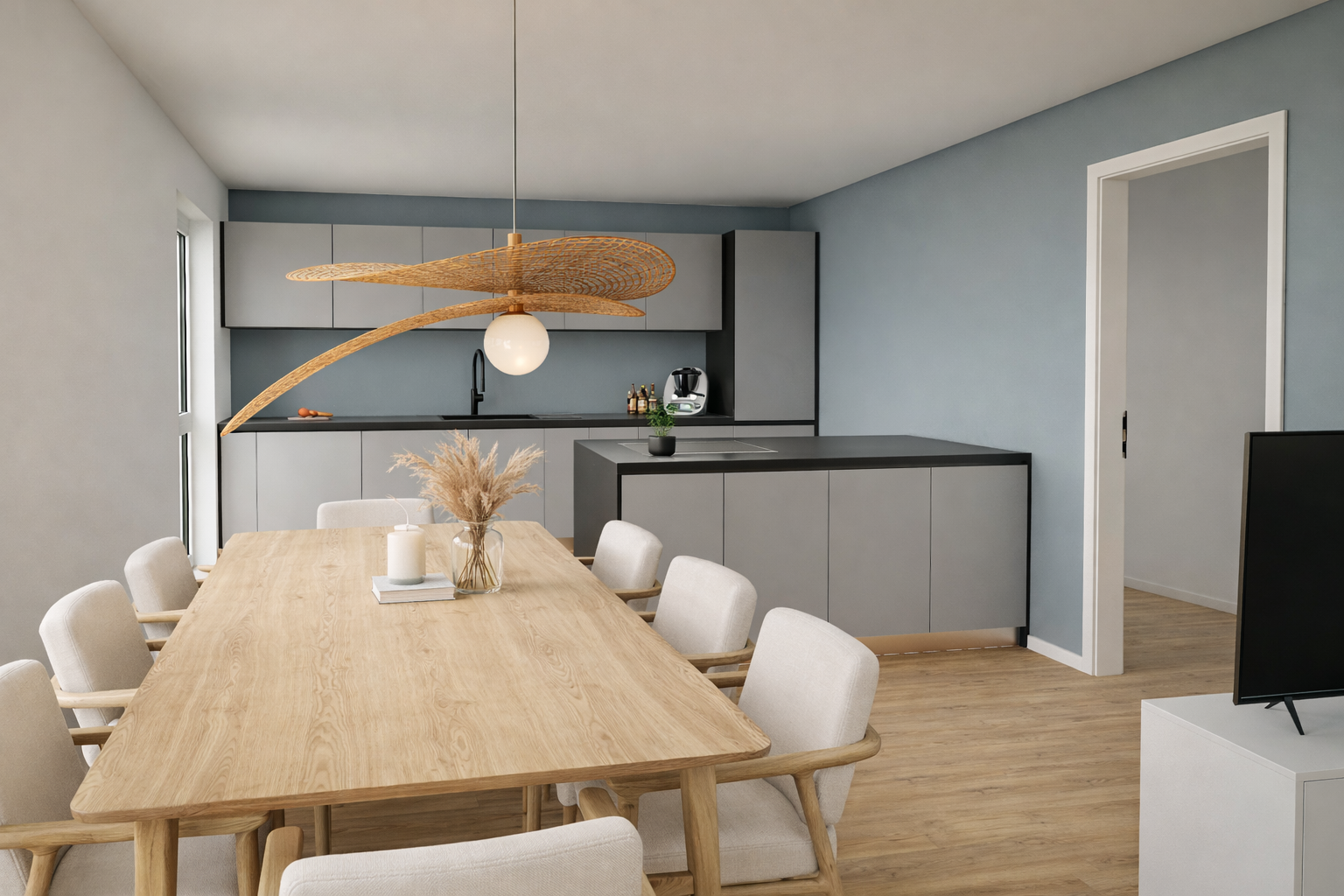 Küche - Großzügige 4-Zimmer-Neubauwohnung mit hohem Wohnkomfort und Barrierefrei!
