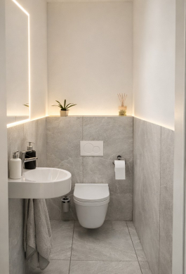 Gäste-WC - Großzügige 4-Zimmer-Neubauwohnung mit hohem Wohnkomfort und Barrierefrei!