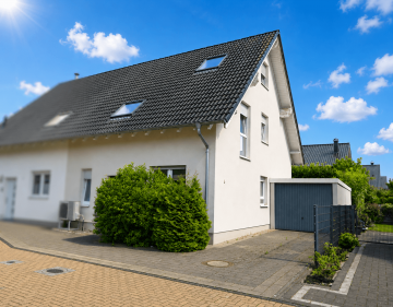 Außen - Familienfreundliche Doppelhaushälfte in begehrter Lage von Dormagen zu verkaufen!