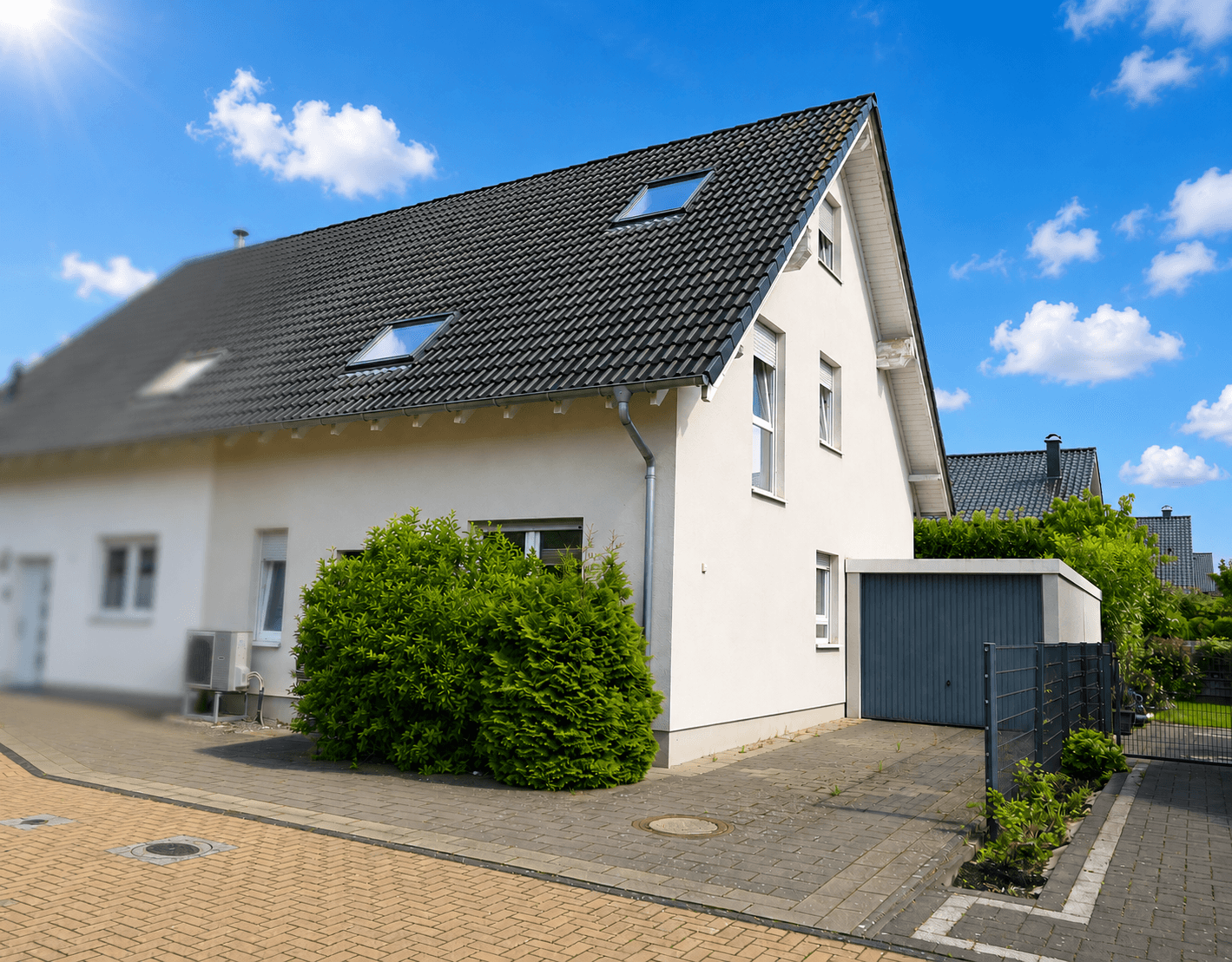 Außen - Familienfreundliche Doppelhaushälfte in begehrter Lage von Dormagen zu verkaufen!