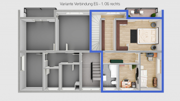 Variante_Verbindung_Whg-EG_rechts_1OG_rechts - Erfolgreich Verkauft bei Interesse an Kauf o. Vermarktung bitte melden