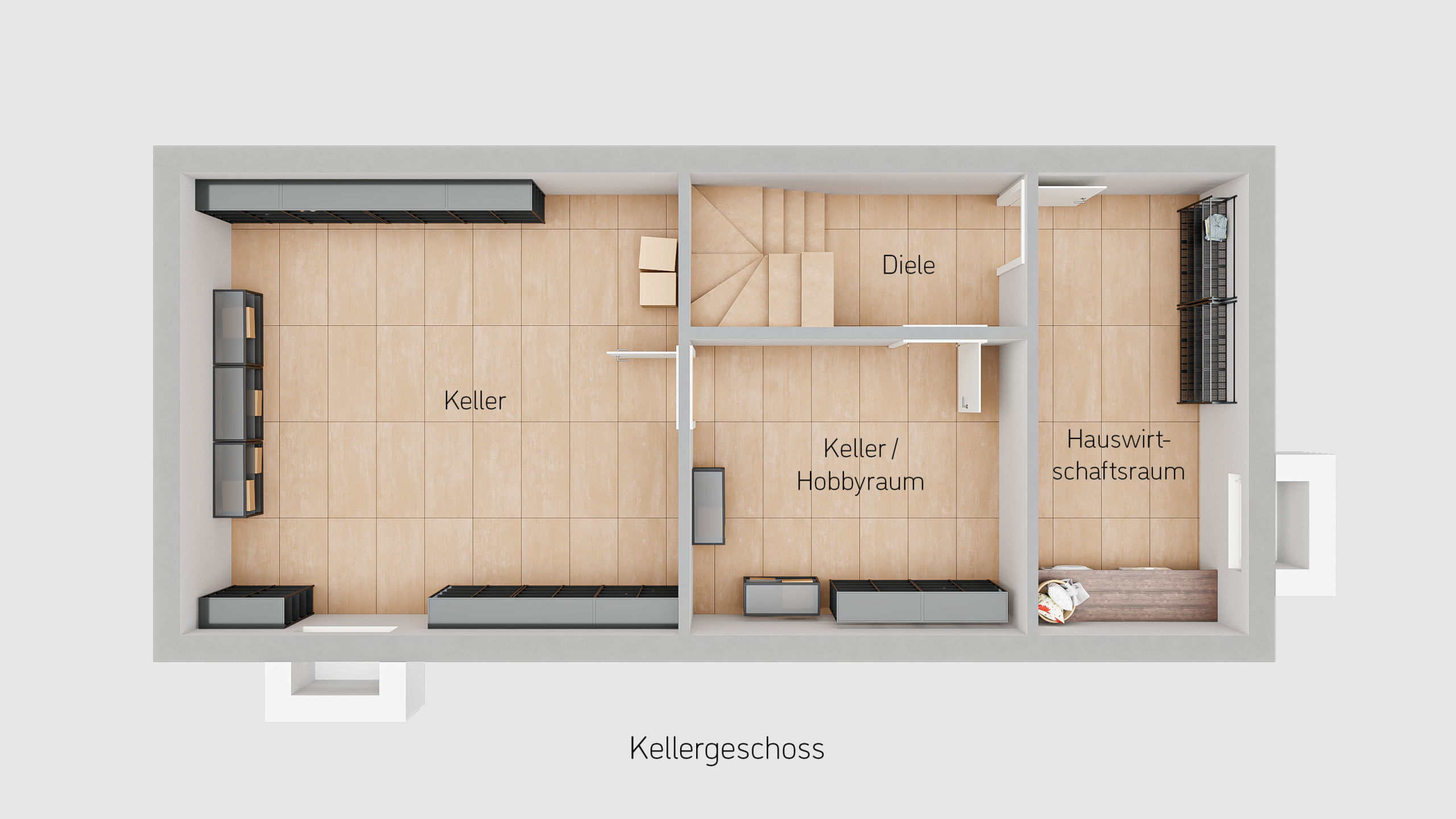 Grundriss UG - Attraktive Doppelhaushälfte in familienfreundlicher Umgebung von Willich-Anrath zu verkaufen